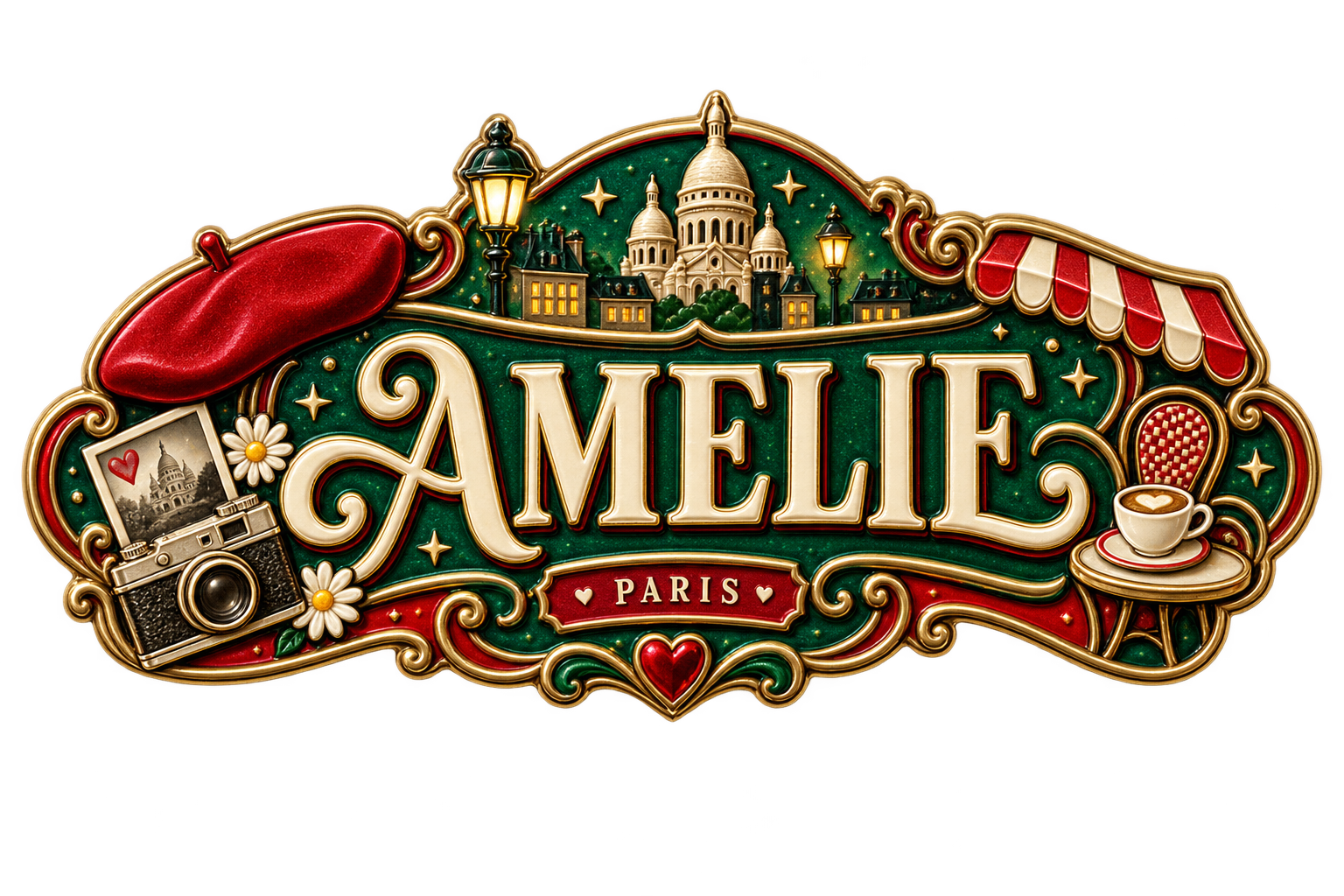 Badge inspirado em Amélie