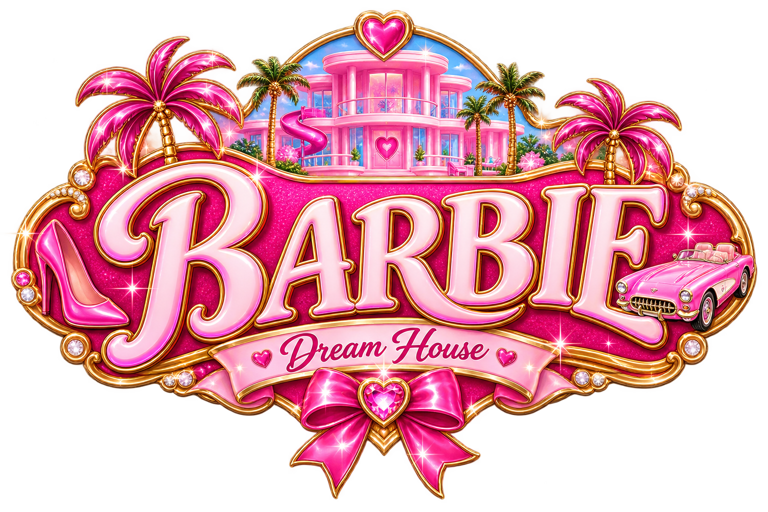 Badge inspirado em Barbie