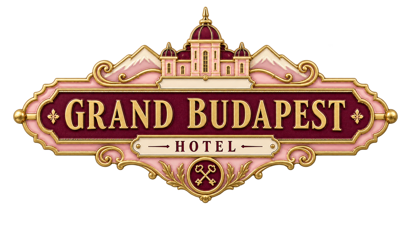 Badge inspirado em The Grand Budapest Hotel